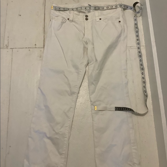Abercrombie y2k white crop bootcut jeans 6 8 - Picture 2 of 6